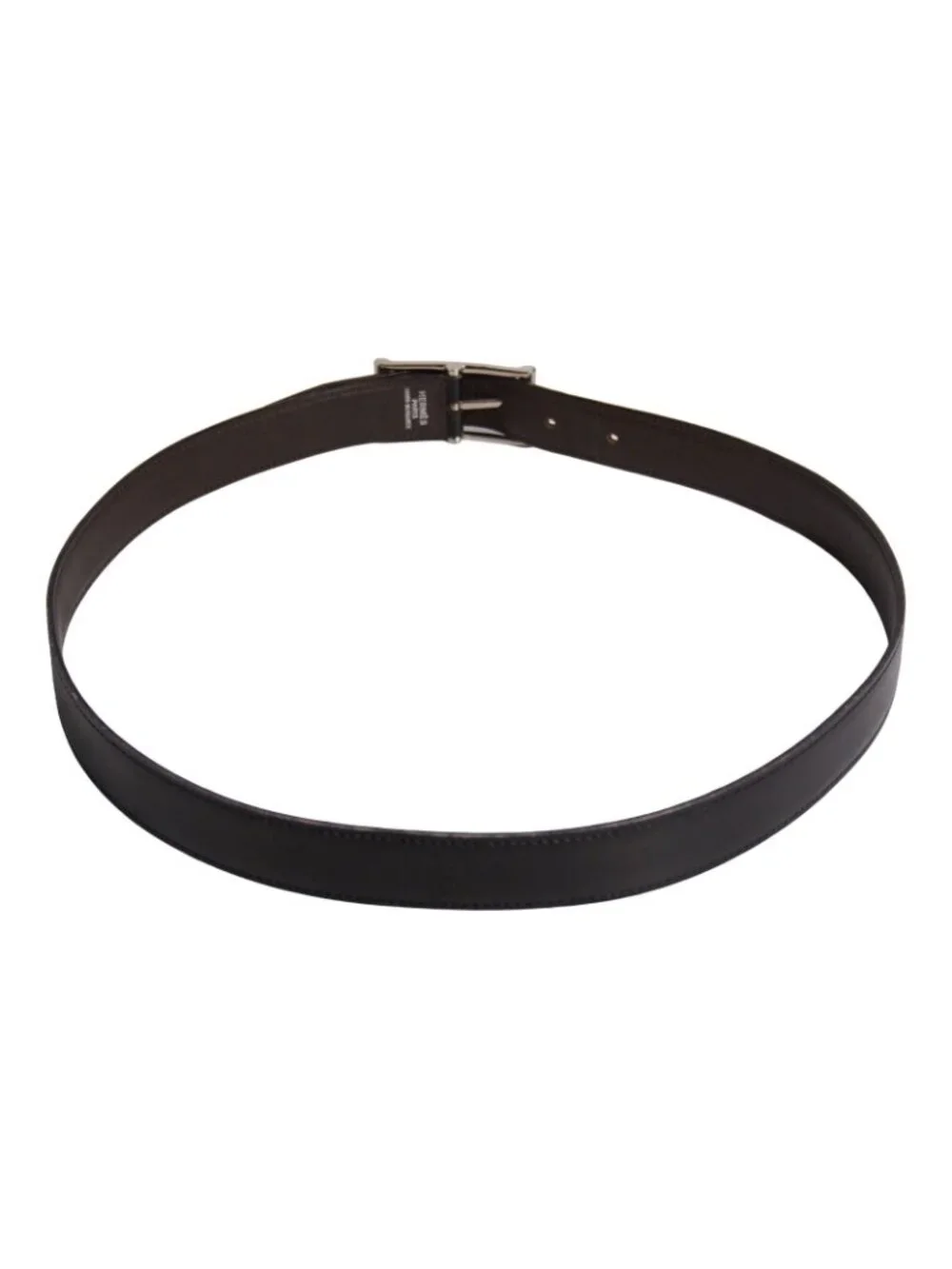 Hermes Belt Reversible Leather Buckle 85 Black